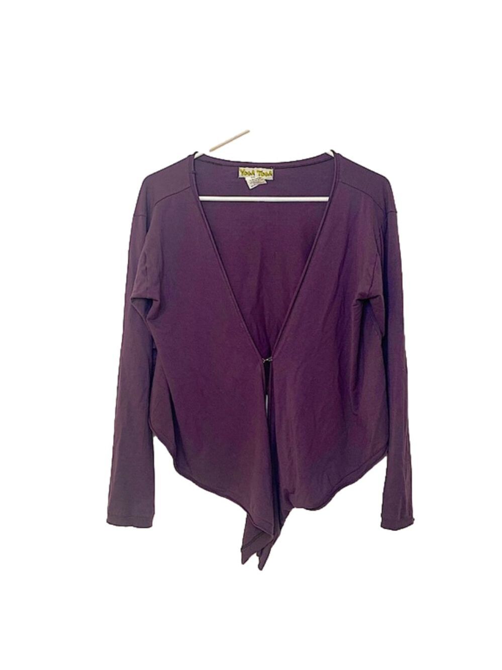 YOGA TOGA Purple Wrap Sweater